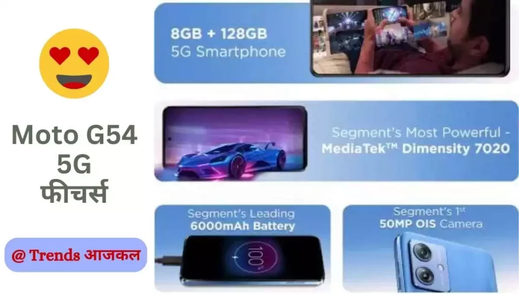 moto g54 5g की कीमत