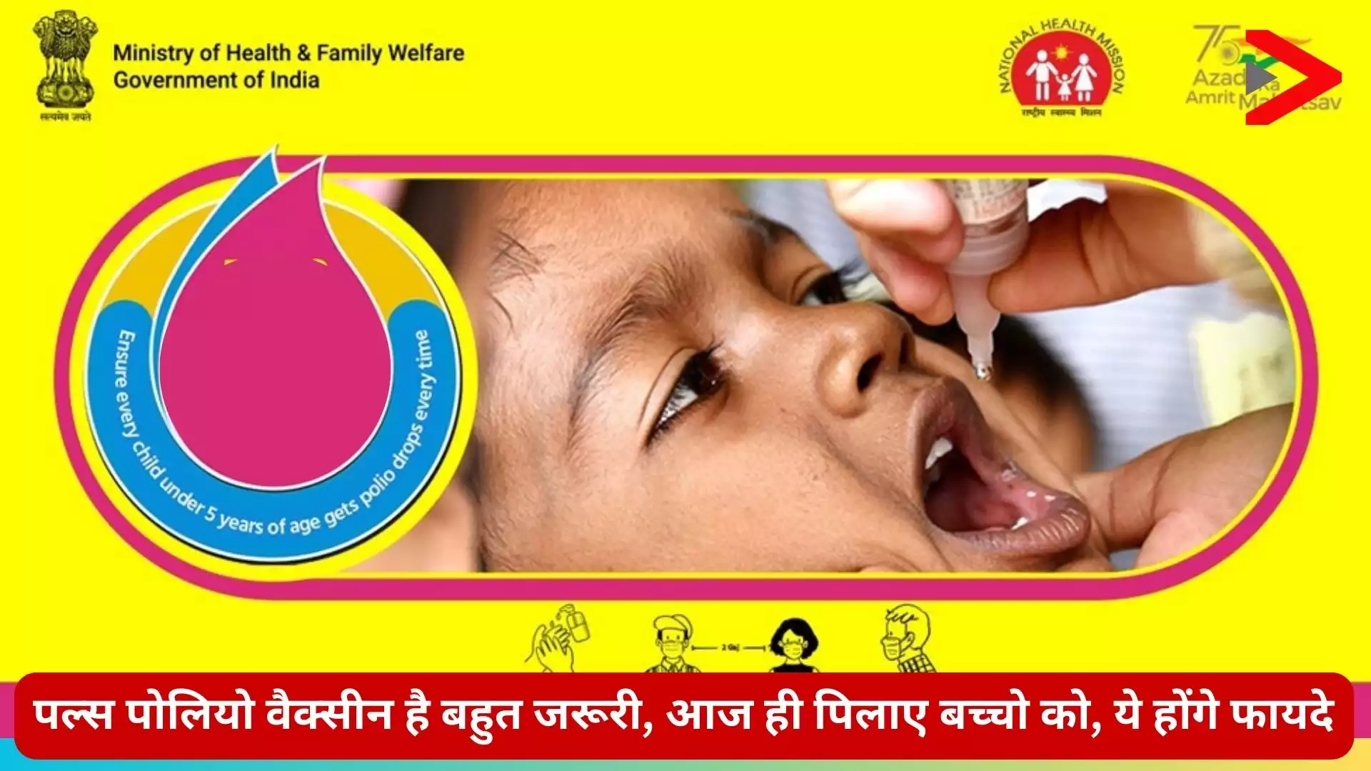 पल्स पोलियो वैक्सीन (Pulse Polio Vaccine 2024)