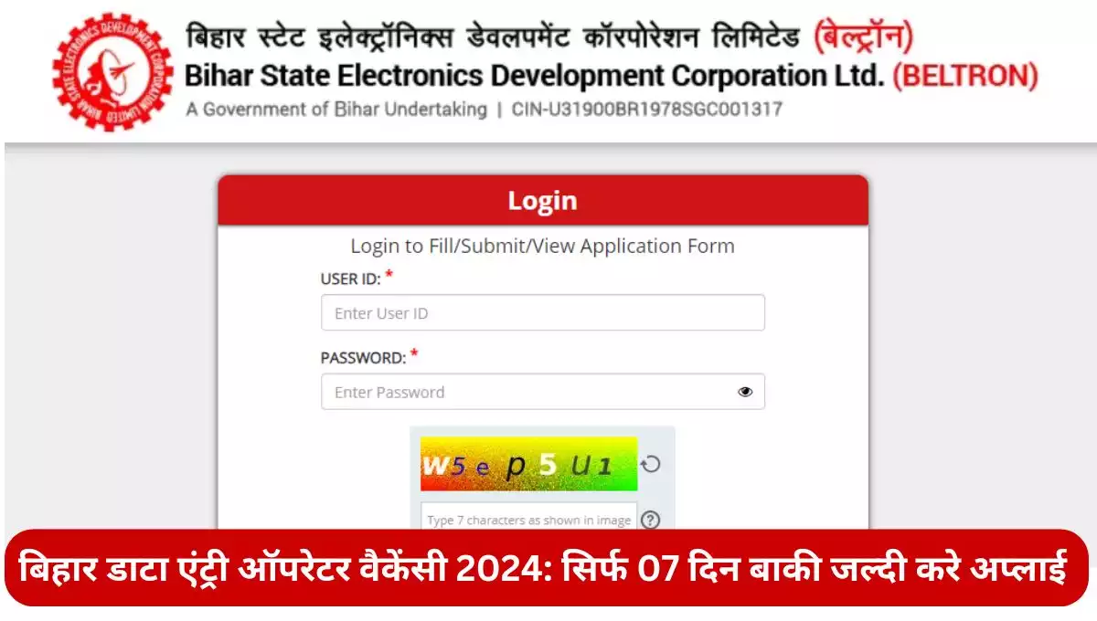 बिहार डाटा एंट्री ऑपरेटर वैकेंसी 2024 (bihar data entry operator vacancy 2024)